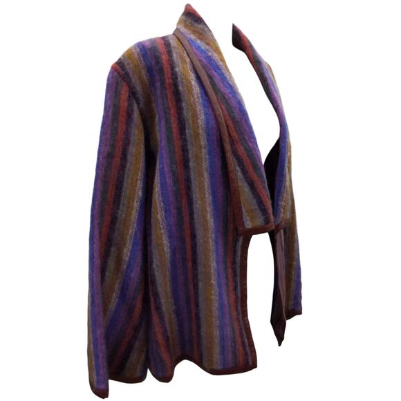 Vintage Mohair Jacket with Leather Trim - Picture 5 of 14